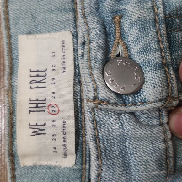We The Free Boot Cut Flare Light Wash Size 27 Mid Rise Boho Prep - Picture 4 of 6